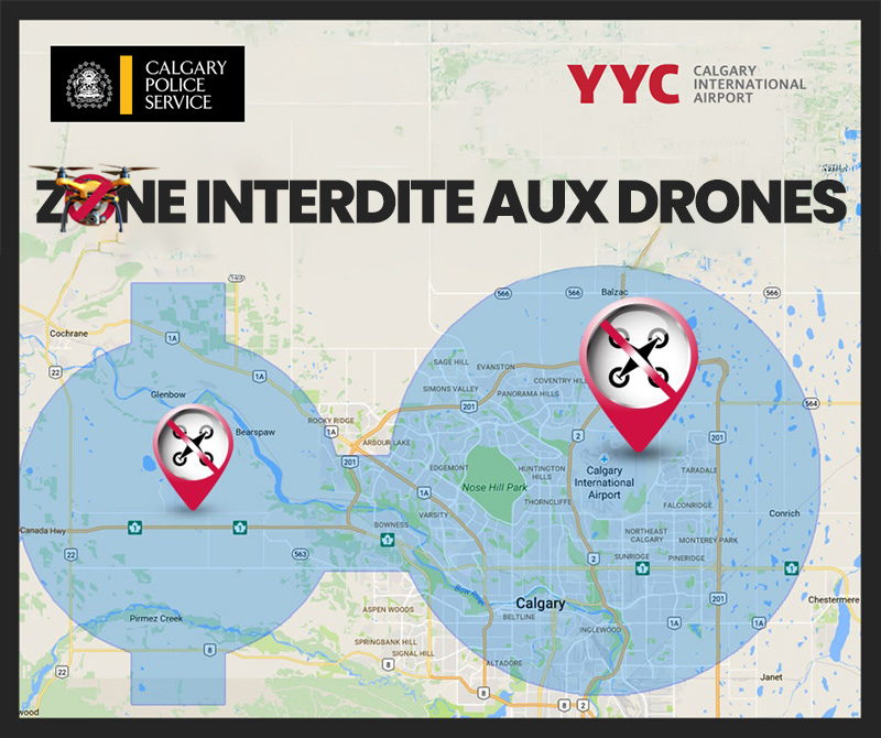Les aéroports de Calgary renforcent la « zone interdite aux drones » avant les voyages d’été
